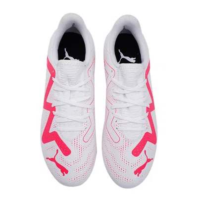 Puma (gs)  Future Play Mg Jr 'white Pink' In Multi