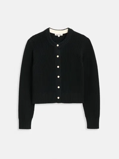 Alex Mill Greene St Cardigan In Cotton In Black