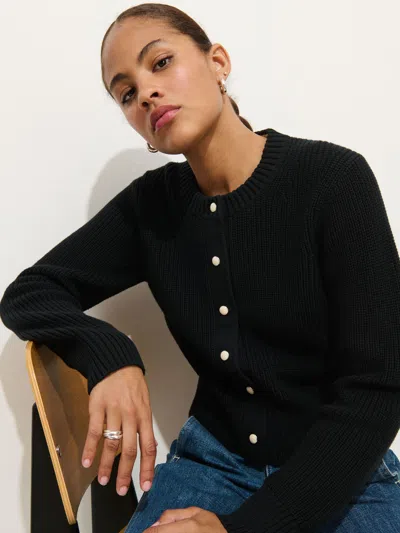 Alex Mill Greene St Cardigan In Cotton In Black