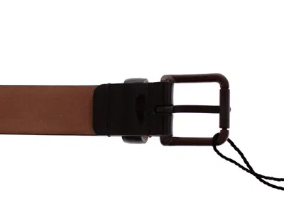 Dolce & Gabbana Brown Leather Logo Women's Cintura Women's Belt In Brown