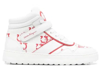Pre-owned Ferragamo Sneaker White (women's) Sneakers In Red
