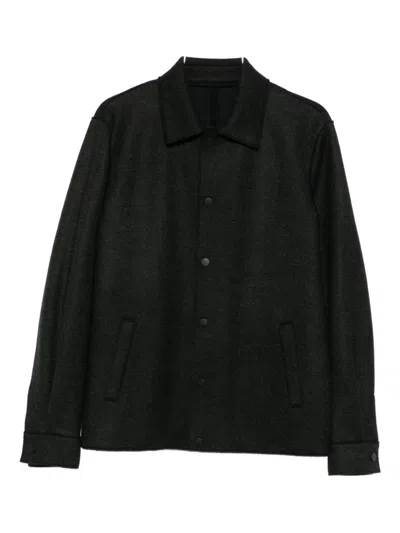 Harris Wharf London Button Jacket In Black