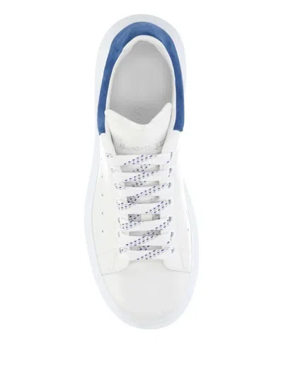 Alexander Mcqueen Suede-panel Leather Trainers In White