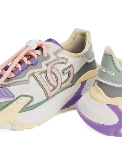 Dolce & Gabbana Logo-patch Chunky Sneakers In Multi