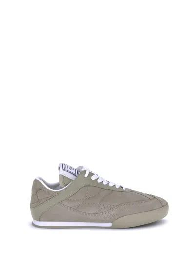 Chloé Women Suede Kick Sneakers In Sand