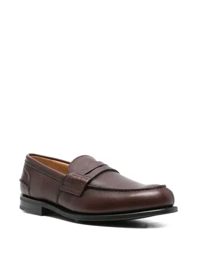 Church's Pembrey Penny Leather Loafers In Brown