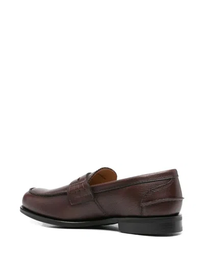 Church's Pembrey Penny Leather Loafers In Brown