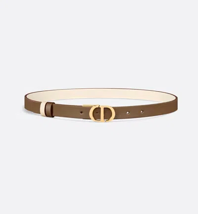 Dior 30 Montaigne Reversible Belt In Brown