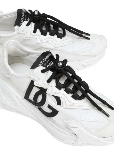 Dolce & Gabbana Day Faster Viscose Fabric Sneakers In Pattern