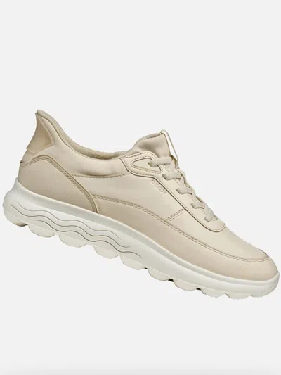 Geox Spherica Plus Lace-up Sneakers In Neutral