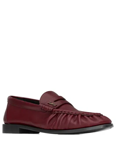 Saint Laurent Le Loafer Supple In Smooth Leather Shoes In Brown