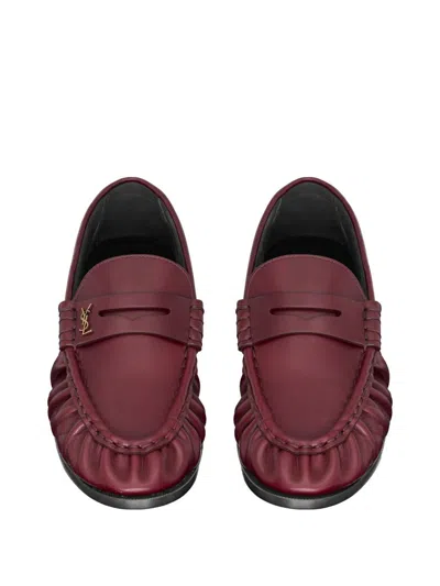 Saint Laurent Le Loafer Supple In Smooth Leather Shoes In Brown