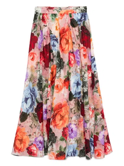 Alice And Olivia Alice + Olivia Nilda Maxi Skirt In Multi