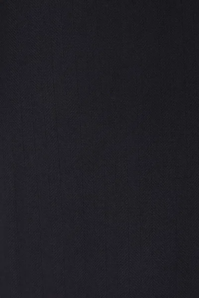 Dries Van Noten W.w. Jacket Herringbone Pattern In Blue