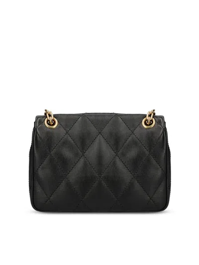 Burberry Quilted Chain Strap Crossbody Bag With Gold-tone Hardware In Black