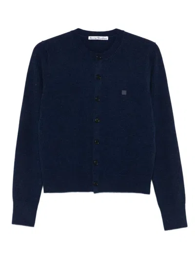 Acne Studios Wool Cardigan In Blue