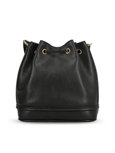 Chloé Drawstring Bucket Bag In Black