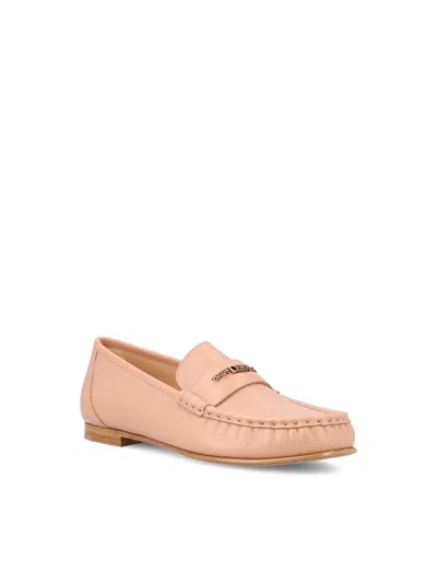 Chloé Logo Leather Loafer In Pink
