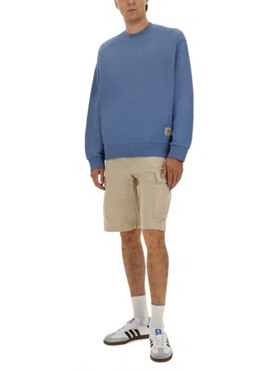 Carhartt Hudson Cotton Sweatshirt In Blue