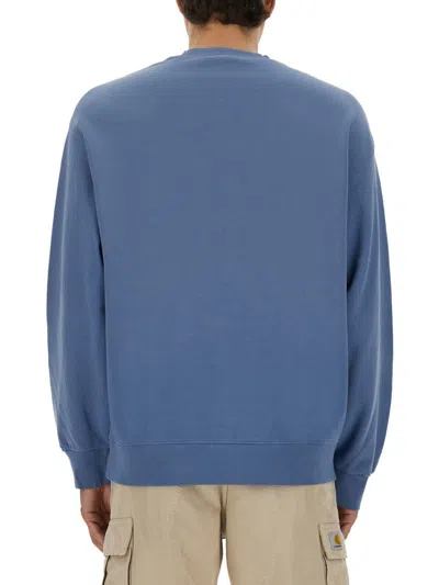 Carhartt Hudson Cotton Sweatshirt In Blue