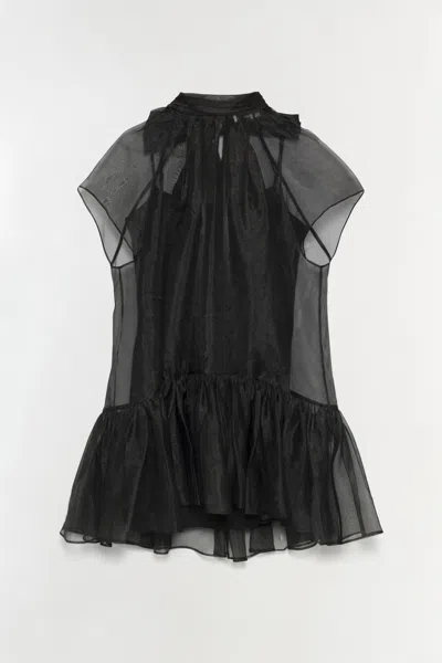 Simkhai Women's Ruffled Beaux Dress In Black In Black