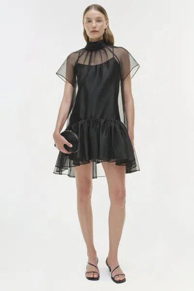 Simkhai Women's Ruffled Beaux Dress In Black In Black