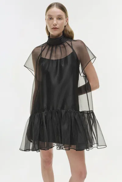 Simkhai Women's Ruffled Beaux Dress In Black In Black