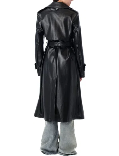 Acne Studios Women's Eco Leather Trench Coat In Black