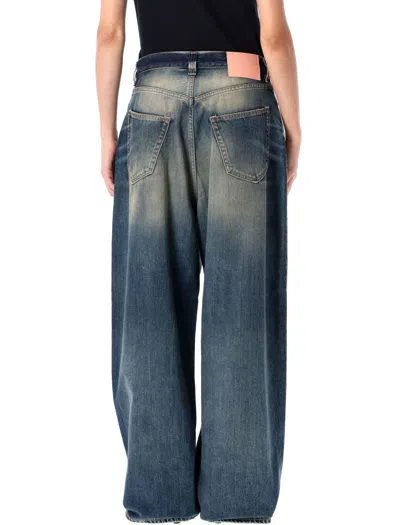 Acne Studios 2023 Rocka Low Waist Wide Jeans In Blue