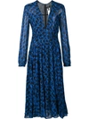 DEREK LAM printed pleated dress,DR71508APY11739495