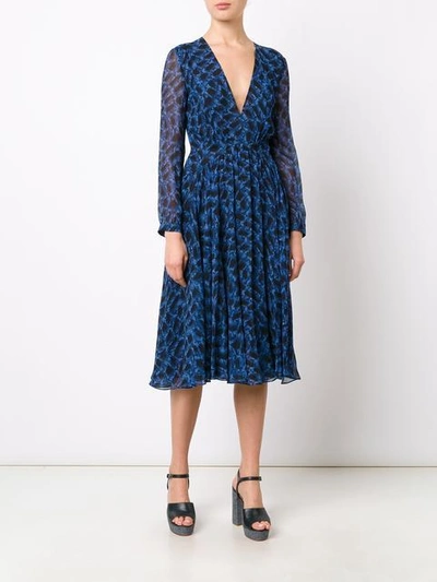 Shop Derek Lam Printed Pleated Dress