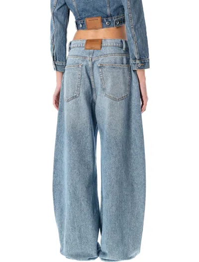 Alexander Wang Oversized Rounded Low Rise Jeans (size 26) In Blue