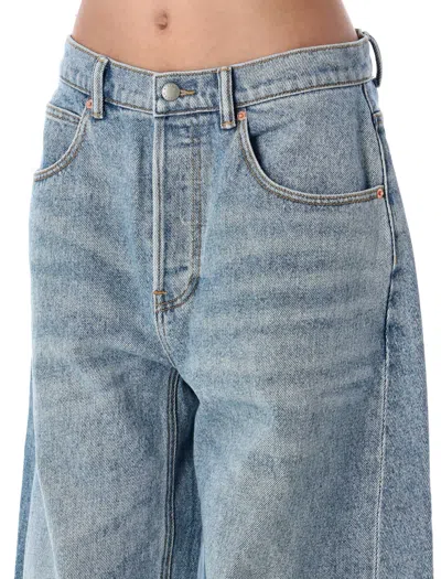 Alexander Wang Oversized Rounded Low Rise Jeans (size 26) In Blue