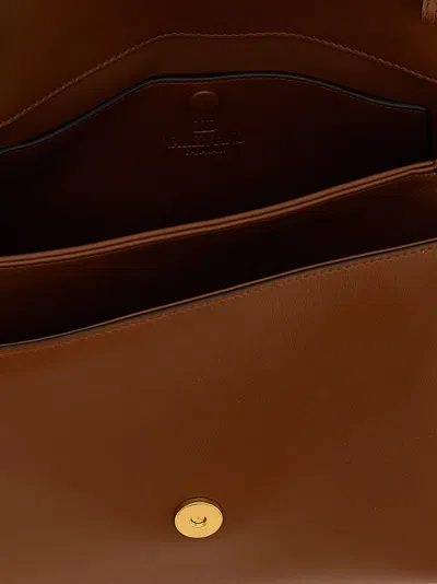 Valentino Garavani 9to5 Leather Handbag In Brown