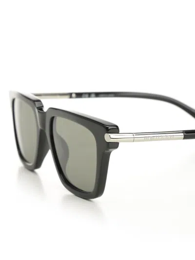 Alexander Mcqueen Acetate Sun Glasses Black In Green
