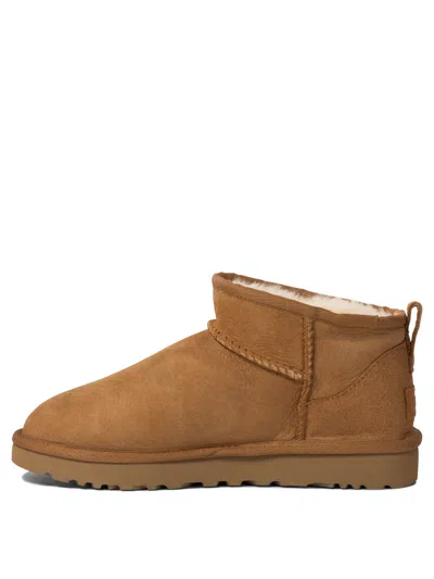 Ugg Camel Suede Classic Ultra Mini Ankle Boots