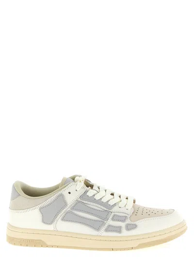 Amiri 'skel Top' Grey Low Top Sneakers With Logo Patch On The Tongue And Logo Lettering On The Heel