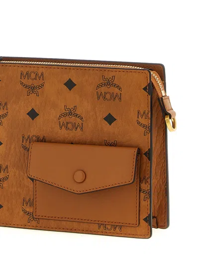 Mcm Aren Crossbody Bags Brown