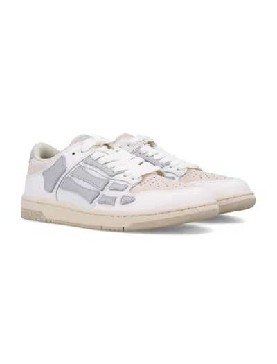 Amiri Skel Top Low Sneakers In Gray
