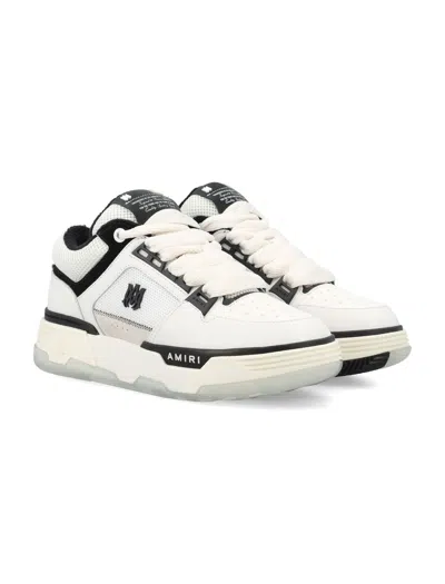 Amiri White Low Top Sneakers With Logo Patch On Side And Tongue