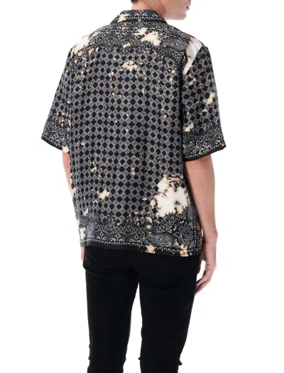 Amiri Bandana Print Bowling Shirt In Multi