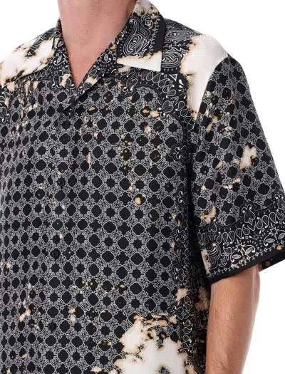 Amiri Bandana Print Bowling Shirt In Multi