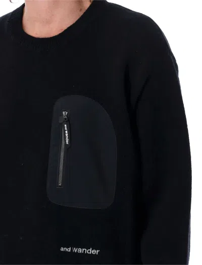 And Wander Sweater In Black