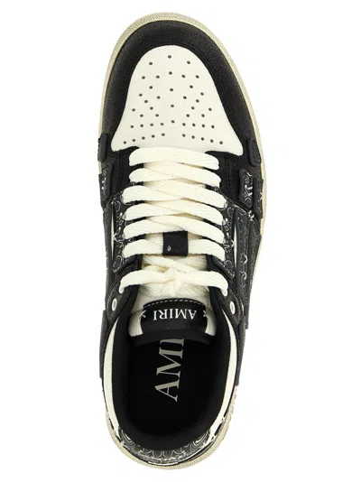Amiri Bandana Skel Top Low Sneakers Black