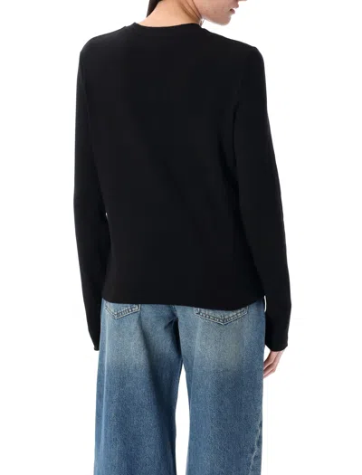 Anine Bing Womens Black Alessia Ribbed Stretch-cotton T-shirt Xs In Multi