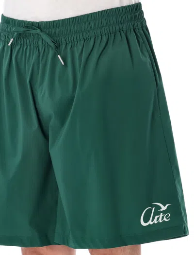 Arte Antwerp Drawstring-waist Shorts In Green