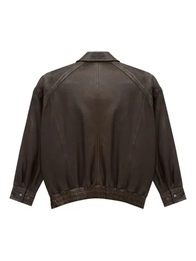 Saint Laurent Bomber Jacket In Bubbled Lambskin Clothing