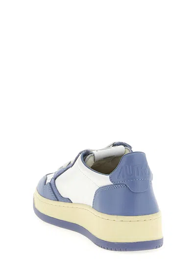 Autry Medalist Low Sneakers Leather Bicolor Paneling Perforated Sole