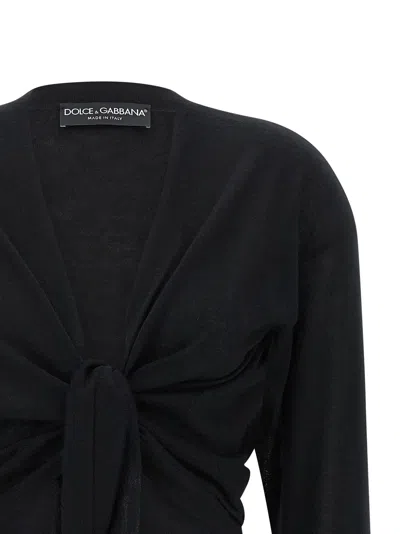 Dolce & Gabbana Cashmere Cardigan Sweaters And Cardigans Black In Black