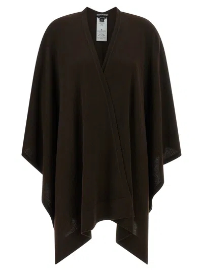 Tom Ford Cashmere Poncho Capes Brown In Black